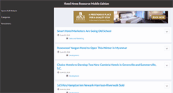 Desktop Screenshot of hotelnewsresource.mobi